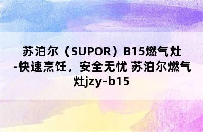 苏泊尔（SUPOR）B15燃气灶-快速烹饪，安全无忧 苏泊尔燃气灶jzy-b15